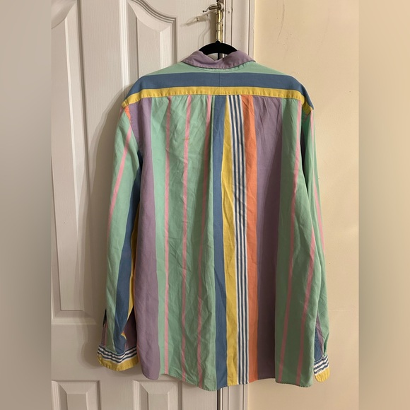 Ralph Lauren Striped Oxford Men’s Cotton Shirt size XXL - Picture 4 of 10